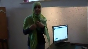 A Moroccan Woman Named Jamila Attempts Lesbian Intimacy With A Dutch Girl, With Arabic Captions