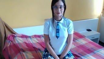 I Unknowingly Capture My Cousin In Schoolgirl Attire And End Up Performing Oral Sex