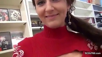 Young Temporary Worker Gets Fucked And Pregnant In A Video Store In Hot Roleplay