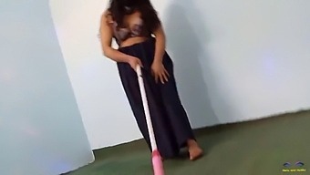 Canadian Amateur Milf Caught In Compromising Position While Cleaning And Dancing Nude
