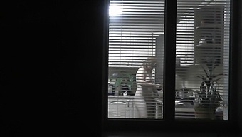 Family Nudity: Naked Couple Seduces Neighbor In Kitchen