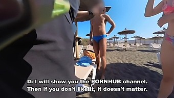 Italian Exhibitionist Amateur Gets Hardcore Fucking And Blowjobs On The Beach