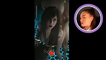 Tonårsbrunett (18+) I En Final Fantasy-Trekant