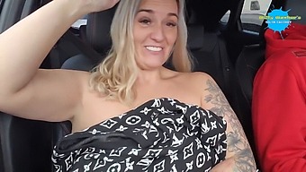 Daring Daylight Strip In The Car