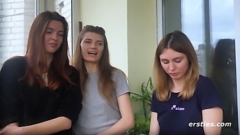 Sensual Lesbian Encounter After A Steamy Threesome With A Sexy Girl
