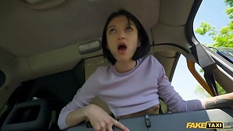Hardcore Action With A Shy Teen In A Fake Taxi