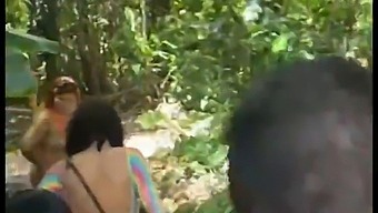 A Group Of Friends Headed To The Beach For A Wild Party