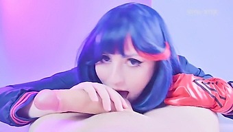 Ryuko Matoi'S Seductive Oral Skills Excite A Nude Teacher