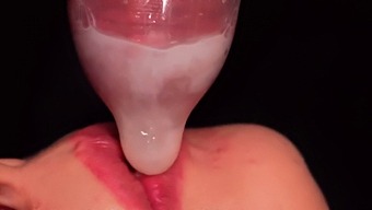 Intense Close-Up Of A Milking Mouth In Action