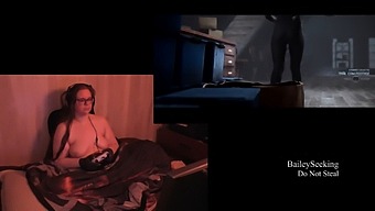 Brunette Gamer Girl Enjoys Nude Play In Quarry
