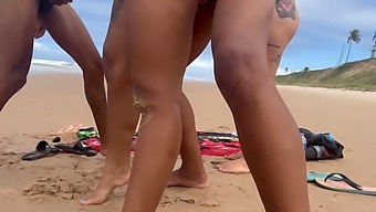 Indulging In Spontaneous Beach Encounters With Unfamiliar Men At The Nude Beach Resulted In Intense Pleasure, As Evident In This Video.