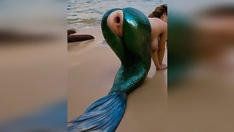 A Stranger Vigorously Penetrates A Mermaid On The Beach, Causing Her Tight Anus To Gape And Become Severely Dilated In Outdoor Anal Encounter - Ai-Generated Porn
