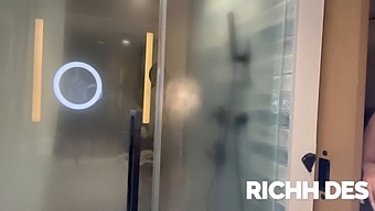 Big-Boobed Teen Richy Des Has A Steamy Shower Scene With Her New Lover.