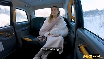 A Beautiful Lingerie Model Gets A Rough Ride In A Fake Taxi And Enjoys It.